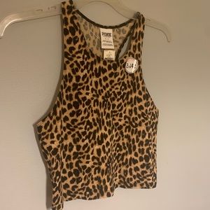 Leopard crop top